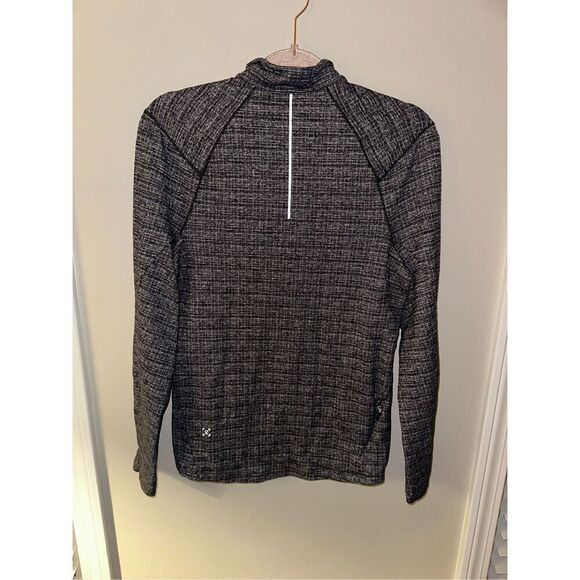 Mens Lululemon Surge Warm 1/2 Zip Heathered Black XS - Picture 2 of 4